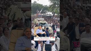 Heartfelt tribute People gather on the road to pay their last respects to the beloved Ratan Tata❤️ [upl. by Aes]