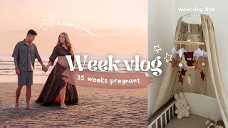 2e week verlof en strand zwangerschapshoot  WEEKVLOG 10 [upl. by Aicats]