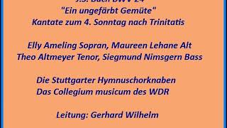 Bach Kantate BWV 24 Ein ungefärbt Gemüte Gerhard Wilhelm [upl. by Gainer]