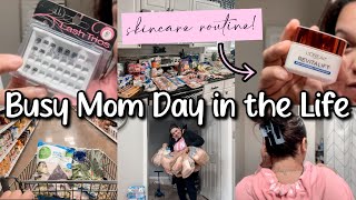 Affordable Skincare Routine  DIY lashes  Home  Busy Day in the Life of a Mom  100 Grocery Haul [upl. by Ykroc]