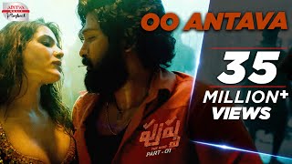 Oo Antava Song  Pushpa Songs Telugu  AlluArjun Rashmika  DSP  Sukumar  Samantha  Indravathi [upl. by Eibbob]