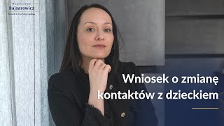 📄 Wniosek o zmianę kontaktów z dzieckiem [upl. by Amliv627]