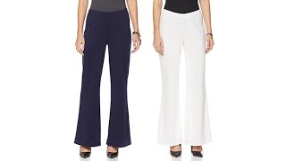 Slinky Brand 2pack Ponte Palazzo Pants [upl. by Walt]