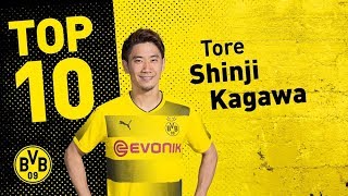 Top 10 Goals  Shinji Kagawa 🇯🇵 [upl. by Sanjiv]