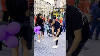 Pinning Balloon Prank 😜 viral trending funny prank entertainment [upl. by Gerri]