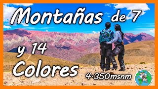 🏞SERRANIAS DEL HORNOCAL  CERRO DE LOS 7 COLORES MONTAÑA DE COLORES  Argentina  V 14 [upl. by Enywtna876]