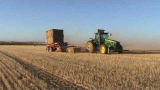 Glenvar Hay WA baling 2009wmv [upl. by Anhcar]