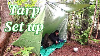 How I Setup a Great 3x3M Tarp Baker Shelter [upl. by Vasti]