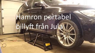 Recension av Hamron portabel billyft från Jula [upl. by Ynar]