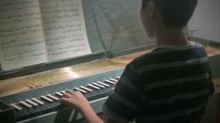 JSBach Invention 7 in E Minor BWV 778 on Clavichord [upl. by Painter]