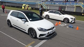 480HP Volkswagen Golf 75 R Stage 3 vs 810HP RENNtech MercedesAMG E63 S [upl. by Erminia]