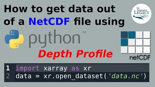 How to get data out of a NetCDF file using Python depth profile [upl. by Nysa]