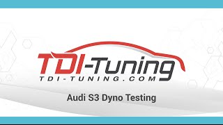 TDITuning  Audi S3 Dyno Testing [upl. by Bonn]