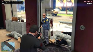 GTA 5  Michael Franklin and Trevors Ten Star Escape From Ponsonbys1 [upl. by Aralomo619]