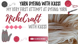 Watch My First Attempt at Yarn Dyeing Creating a Foresty Yarn with Greens NicheCraft with Kassi [upl. by Kalina]