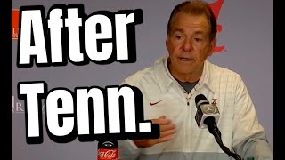 Nick Saban Press Conference after Tennessee  Talks Jalen Milroe amp outscoring Vols 270 in 2nd half [upl. by Accemahs55]