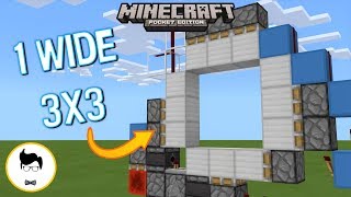 Minecraft BE PERFECT 3X3 PISTON DOOR PEXboxWindows10Switch [upl. by Niltyak]