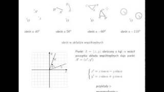 Obrót punktu odcinka trójkąta okręgu [upl. by Sucramel876]