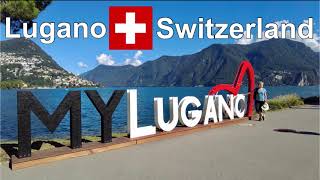 Lugano Switzerland Walking Tour with Subtitles HD 4K 60fps [upl. by Alicirp]