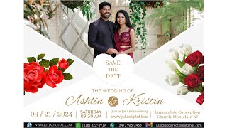 Ashlin amp Kristin Wedding Ceremony Livestream [upl. by Shishko]