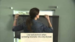 Installing Roller Shades Outside Mount [upl. by Carvey]