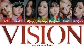 Dreamcatcher 드림캐쳐 – VISION Lyrics Color Coded HanRomEng [upl. by Lleuqram]