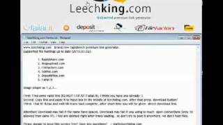 How to use multi rapidleech free unlimited premium link generator  Rapidleech2day [upl. by Trevlac499]