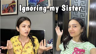 Ignoring my sister For 24 hours Challenge  Rabia Faisal  Sistrology [upl. by Means445]