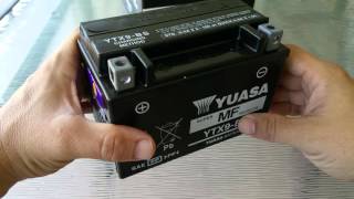 Yuasa battery for Hyosung GV250 Some points to consider [upl. by Adelice640]