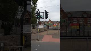 Thetford Norwich Road Monitron Mellors amp PEEK Elite Traffic Lights Toucan Crossing [upl. by Parrott]