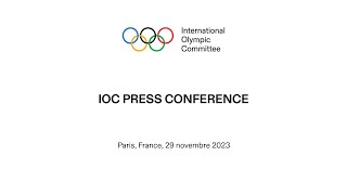 IOC EB Press Conference  day 1 French [upl. by Schoening]