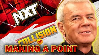 Eric Bischoff quotWWE make a point with the NXTAEW Collision Face Offquot [upl. by Leclair]