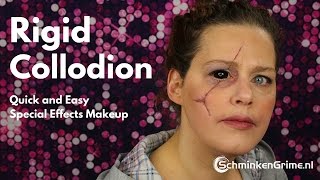 How to use Mehron Rigid Collodion Scaring Liquid [upl. by Portia]