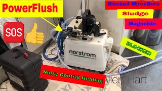 Powerflushing Blocked Microbore Copper Pipe Day in the life of a Plumber [upl. by Blockus]