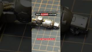 HG Gundam Astaroth Rinascimento iron blooded coating left arm stop motion build gundamibo [upl. by Othella]