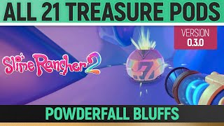 Slime Rancher 2  All 21 Treasure Pods  Powderfall Bluffs 030 [upl. by Deacon270]