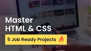 HTML And CSS Projects for Beginners 2024  HTML amp CSS Complete Tutorial With 5 projects [upl. by Ethel]