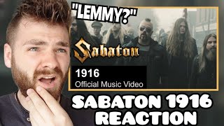 First Time Hearing SABATON quot1916quot  Motörhead Tribute  Reaction [upl. by Arakahs]