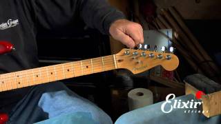 Setting Up Your Stratocaster Guitar Intonation Adjustment Step 4 of 4  ELIXIR Strings [upl. by Benedetto]