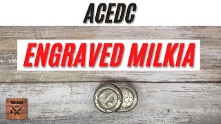 ACEdc Gobigger Milkia Engraved Cupronickel Slider Haptic Fidget Toy Fablades Full Review [upl. by Nyvlem]