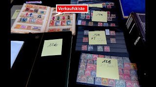 Verkaufsfilm Briefmarken wertvoll Schatzsuche und Verkauf in Kommissionskiste 1 mit Briefmarken [upl. by Audris]