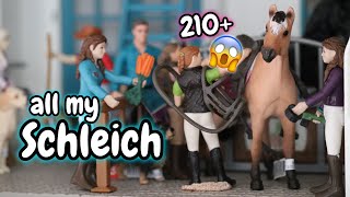 My Schleich Collection Tour  Horse Stables Setup [upl. by Tippets]