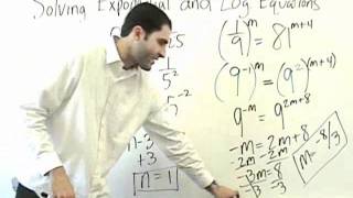 Algebra 2  Exponential Equations and Intro to Logs [upl. by Elad917]