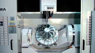 Okumas 5Axis Vertical Machining Center MU500VA [upl. by Ocirnor294]