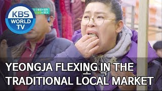 Yeongja flexing in the traditional local market Stars Top Recipe at FunStaurant20200302 [upl. by Leffert]