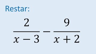 Resta de fracciones con diferente denominador polinomios ejemplo 01 [upl. by Leihcey]