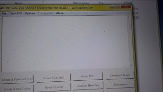 VAG Tacho 50 usb kline interface not found connect problem [upl. by Ellenehs]