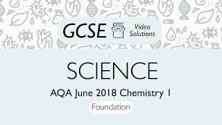 Combined Science GCSE  Chemistry June 2018 Paper 1F  PMT Education [upl. by Sinegold415]