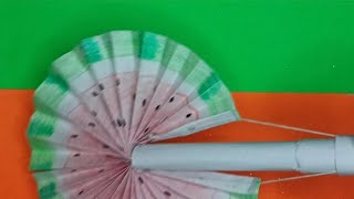 how to make a paper folding fan step by step l paper folding craft l diy paper craft [upl. by Velleman]