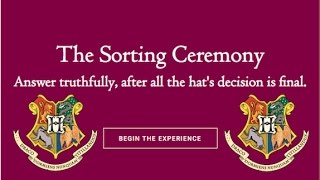 Discovering My Hogwarts House on Pottermore [upl. by Lara]